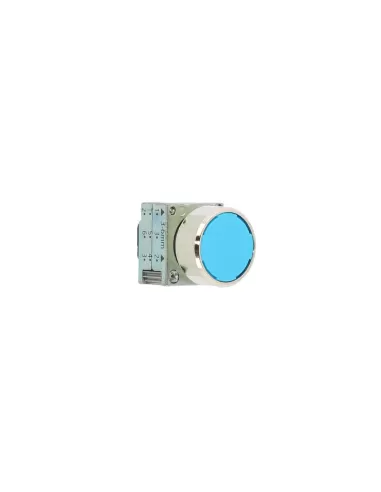 Siemens 3sb35000aa51 blue metal flat push button